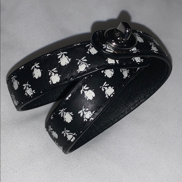 Coach Jewelry - Coach leather wrap bracelet